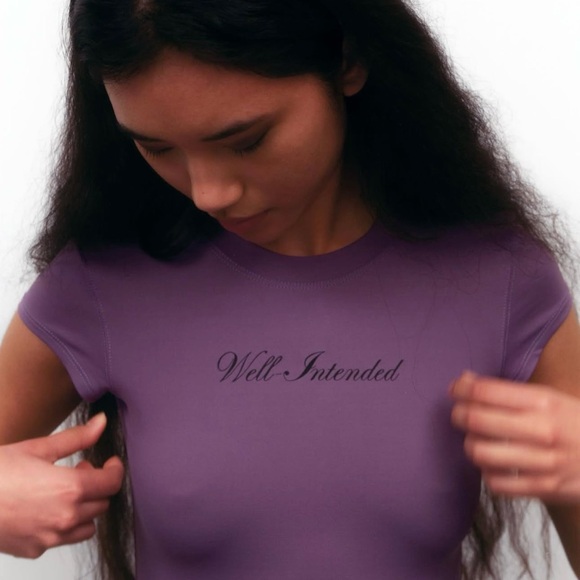 Well-Intended Tankair Purple Top - Picture 2 of 3